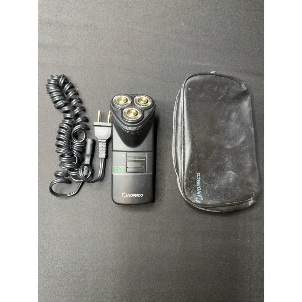 Vintage Philips Norelco 710RL Lift & Cut Corded Electric Shaver Case Tested - Picture 3 of 9